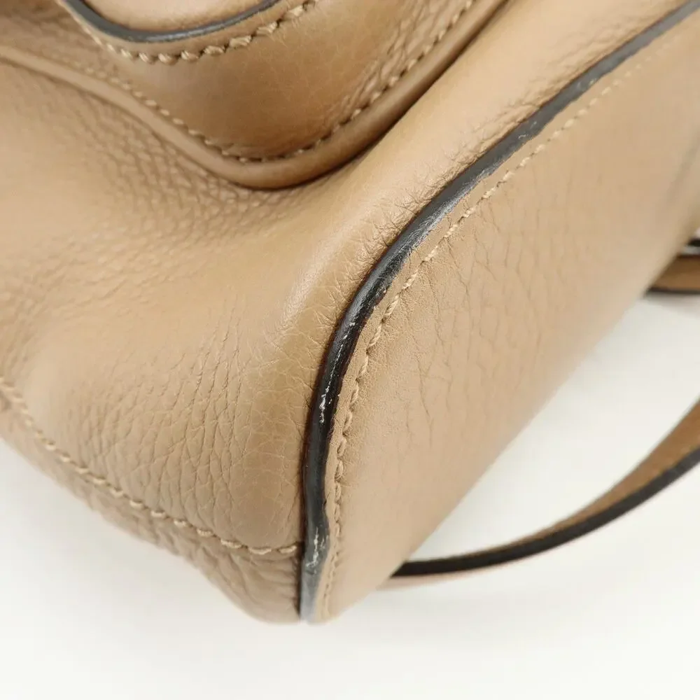Gucci Bamboo Tassel Calfskin Backpack Beige